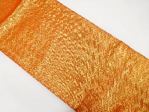 紗綾型模様織り出し　全通袋帯